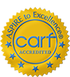 CARF Aspire to Excellence Accredited Logo