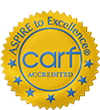 CARF Aspire to Excellence Accredited Logo