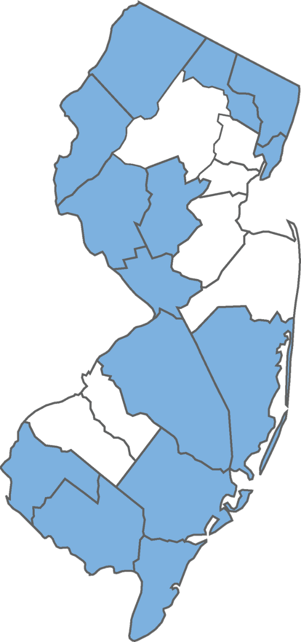 Caregivers of New Jersey Support Coordination service area